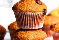 Moist Homemade Banana Muffins with Brown Sugar Glaze