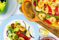20-Minute Shrimp Fajitas with Peppers and Lime