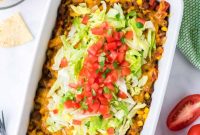 One-Pan Taco Casserole Recipe with Melty Cheese