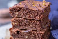 Fudgy Walnut Brownies with Dark Chocolate