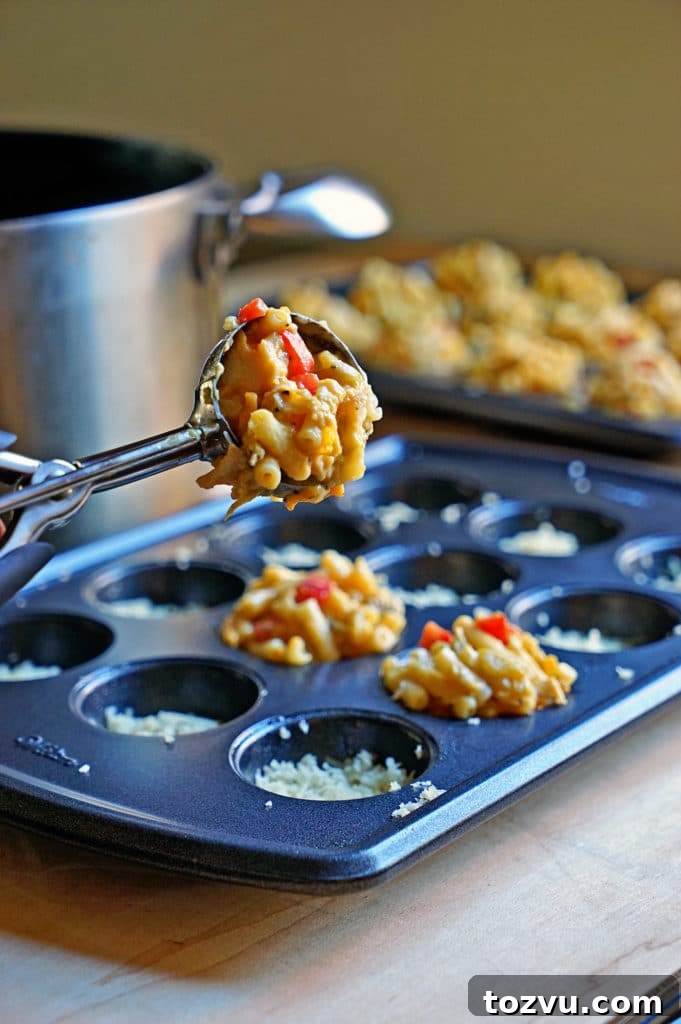 Green Chili Chicken Macaroni and Cheese Muffins 7 Green Chili Chicken Mac and Cheese Muffins6