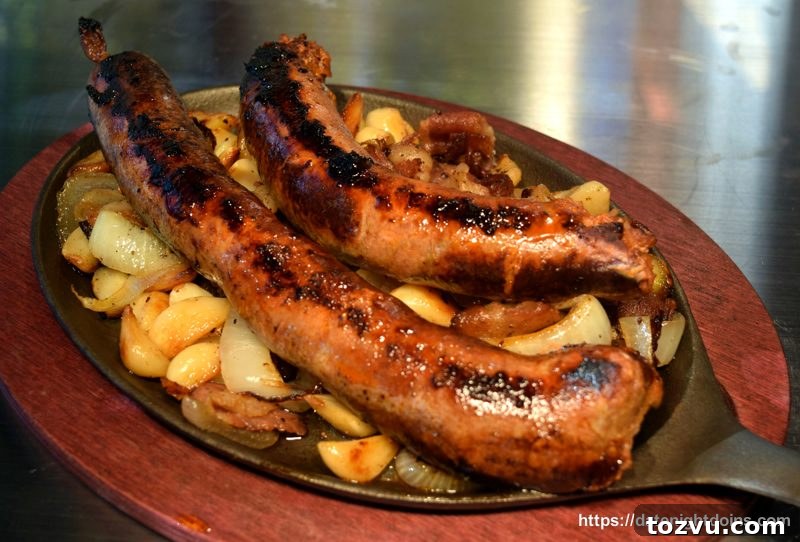 Grilled Beer Brats with Caramelized Onions 11 Homemade Beer Brats