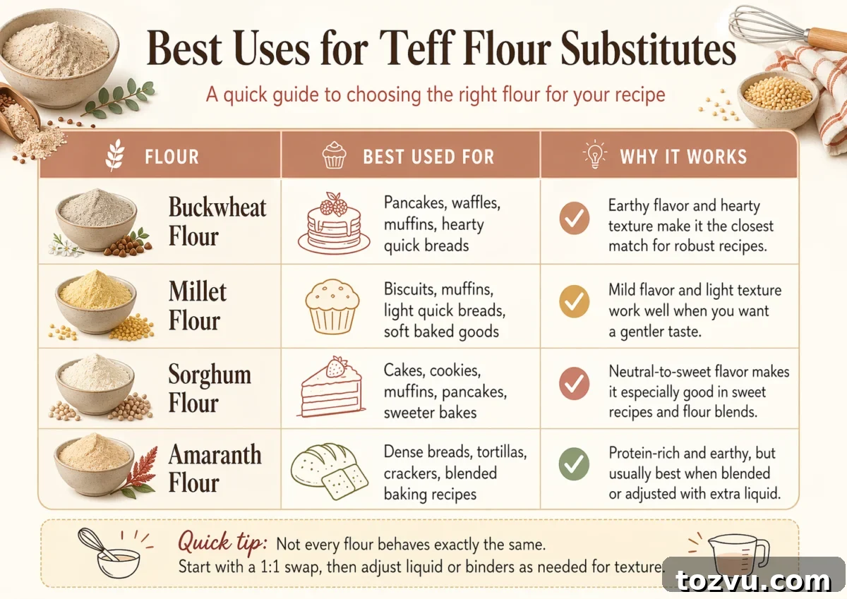 4 Teff Flour Substitutes That Match Texture and Nutrition 4 Best Uses for Teff Flour Substitutes