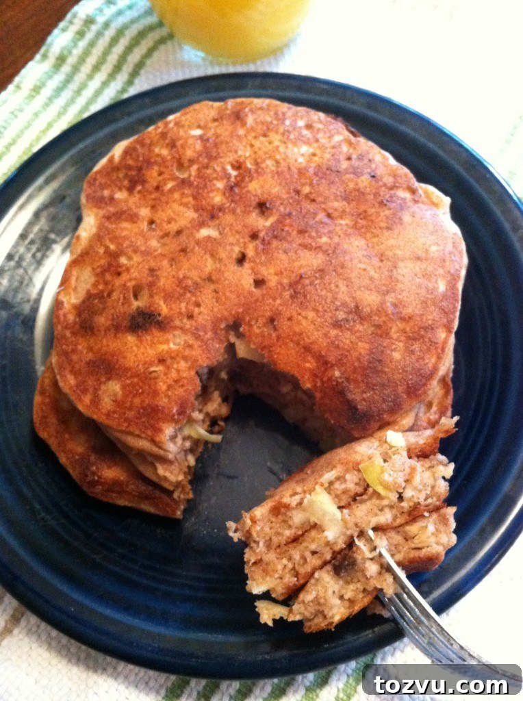 5 Pancake Recipes from One Versatile Batter 4 Apple and cinnamon pancakes