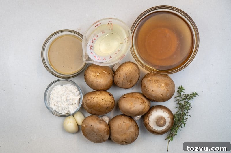 Velvety Mushroom Sauce Without Cream — Dairy-Free Recipe 3 Ingredients for this recipe
