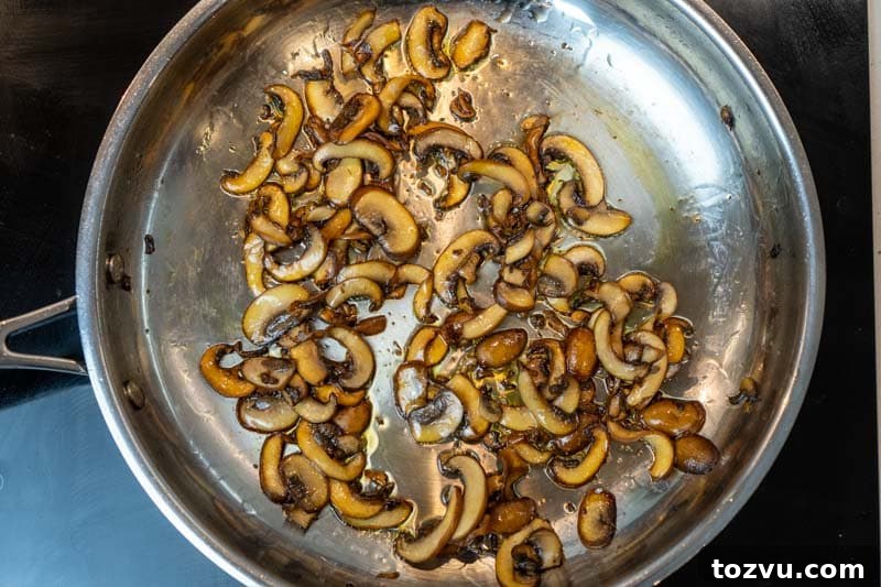 Velvety Mushroom Sauce Without Cream — Dairy-Free Recipe 4 Browning the mushrooms