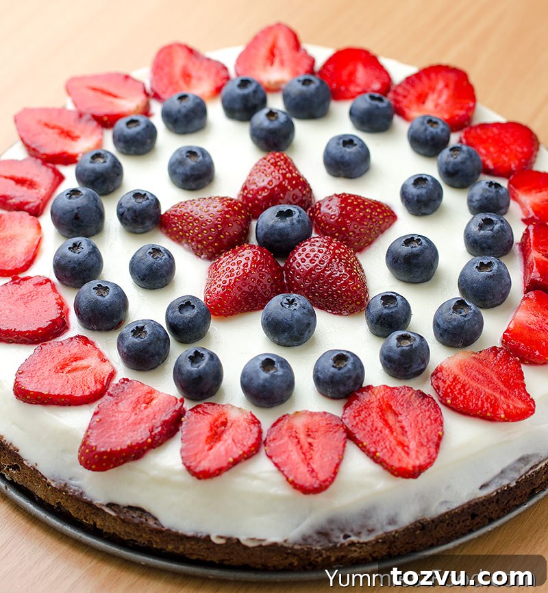Summer Berry Brownie Pizza Recipe with Fresh Berries and Cream 3 Berry Brownie Pizza