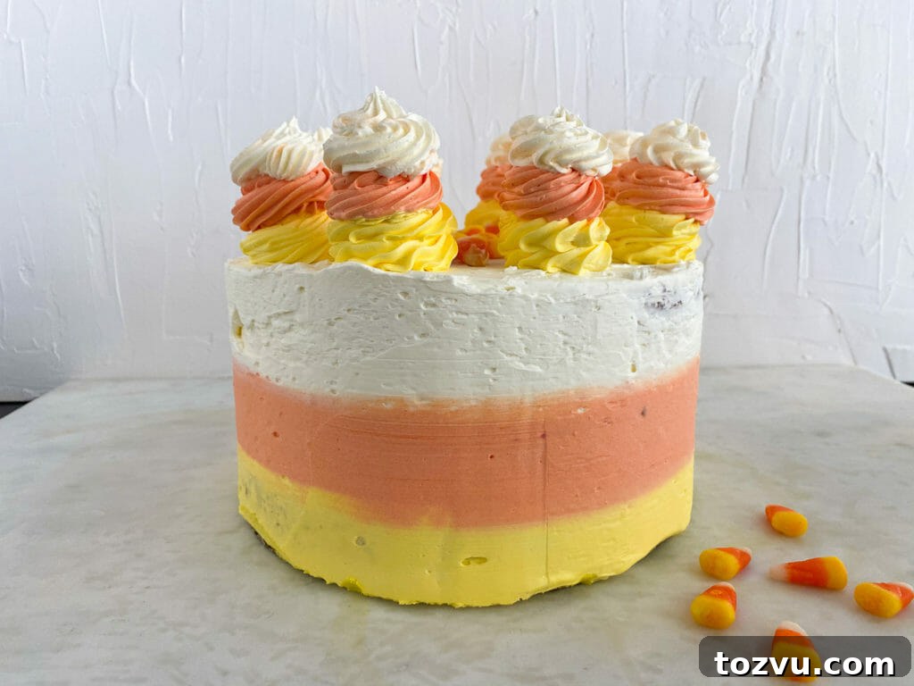 Fall Four-Layer Cake: 3 Seasonal Recipes 3 Candy Corn Cake