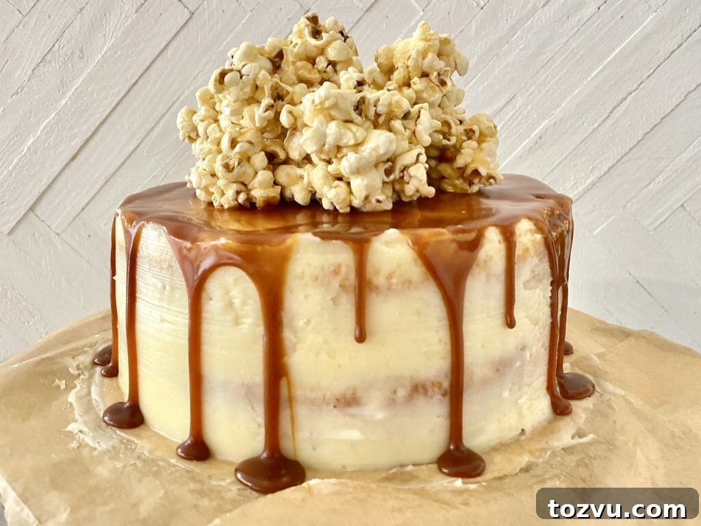 Fall Four-Layer Cake: 3 Seasonal Recipes 4 Caramel Popcorn Cake