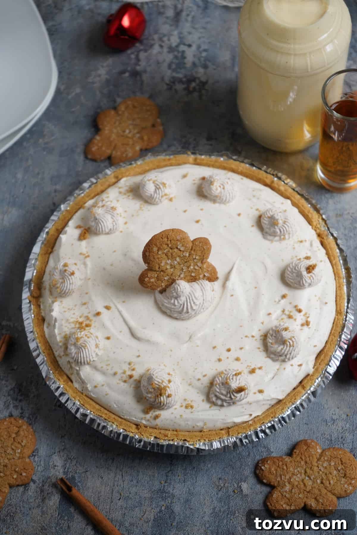 No-Bake Eggnog Cheesecake with a Boozy Twist 4 img 21397 4