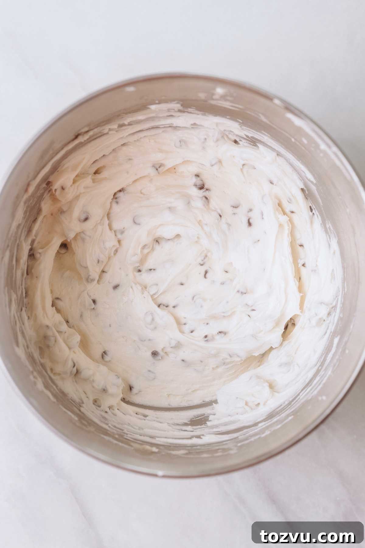Moist Chocolate Chip Cake Recipe from Scratch 15 Chocolate chips added to buttercream