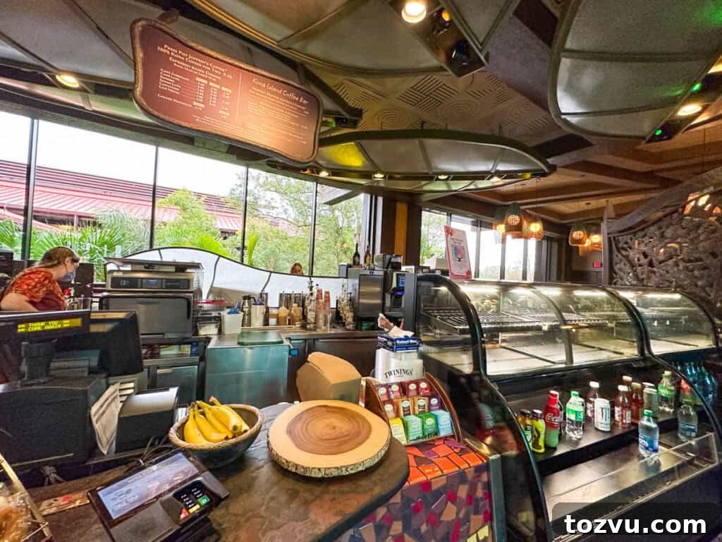 Kona Island Polynesian Resort: Authentic Hawaiian Getaway 6 closeup of the coffee bar at Kona Island.