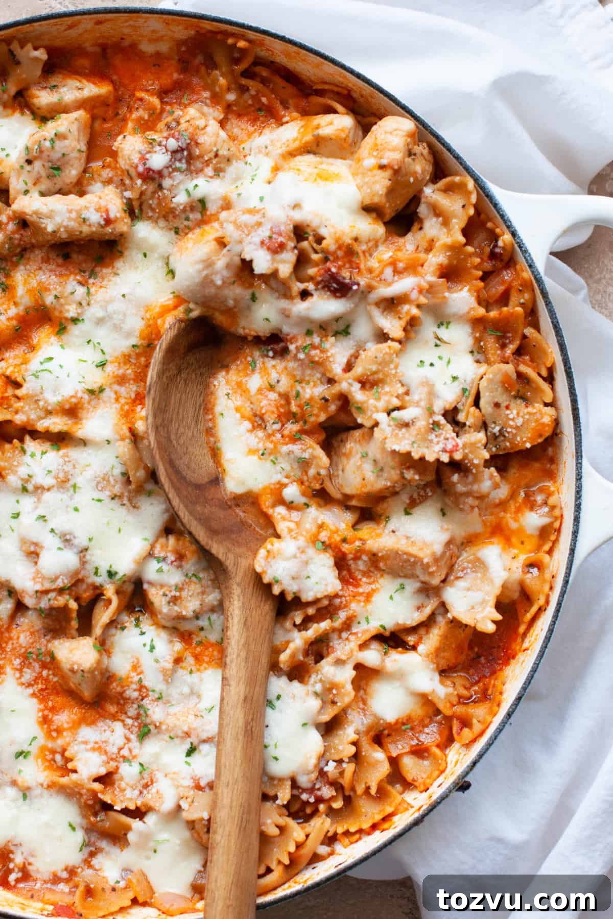 one pot chicken parm pasta