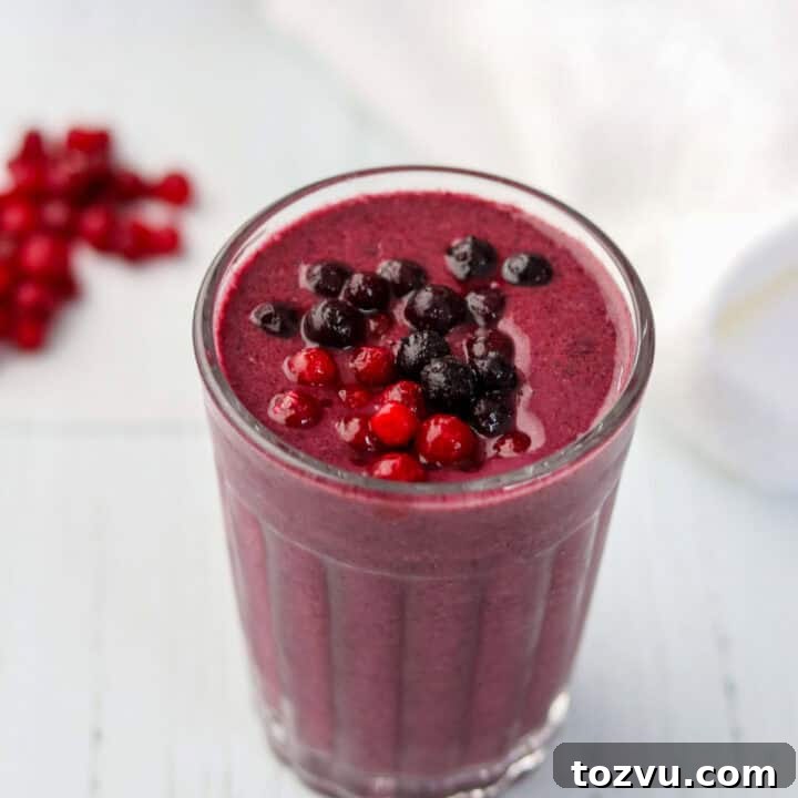Featured image for Blueberry Lingonberry Smoothie.