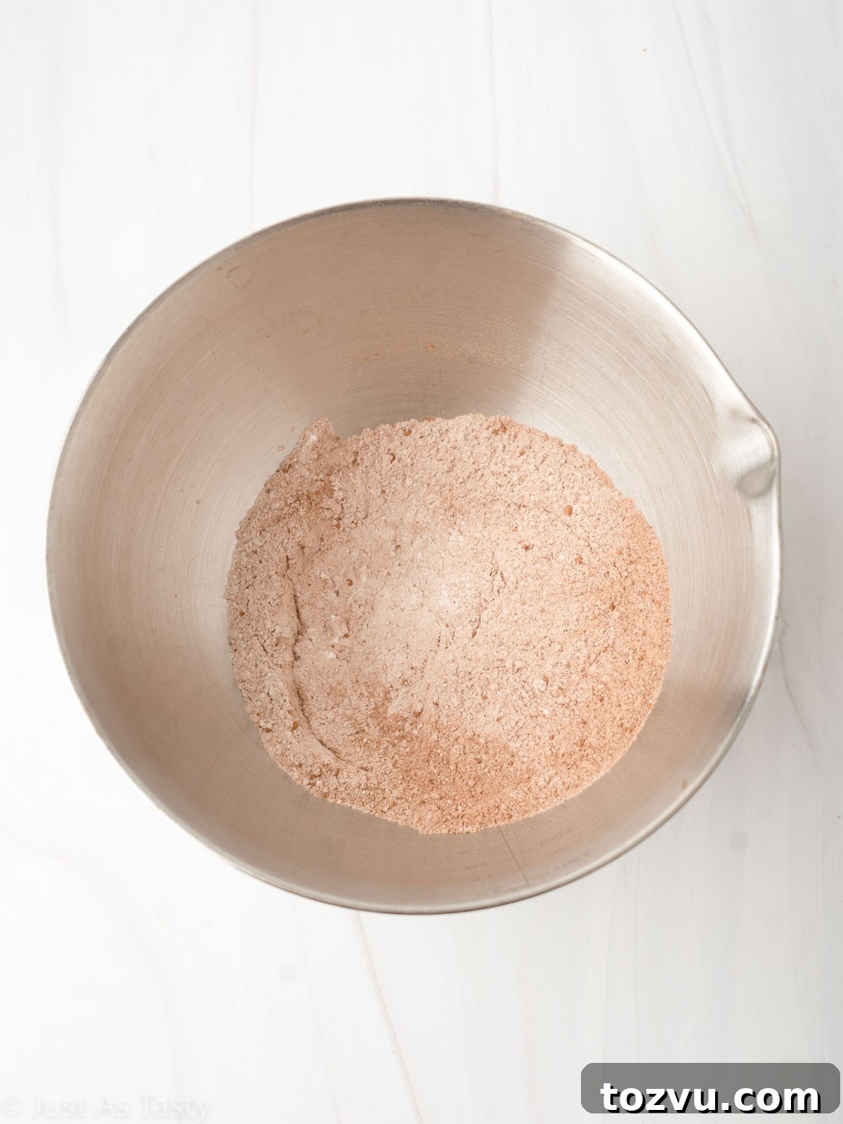 Dry ingredients in a bowl.