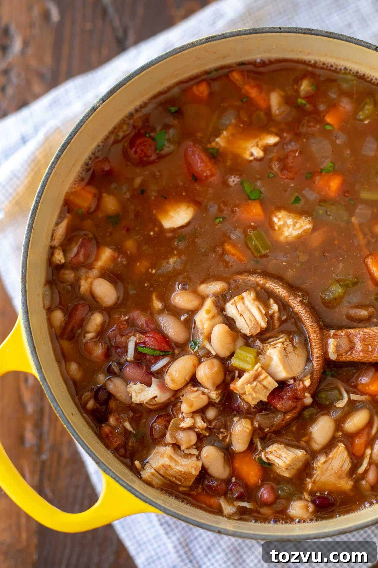Cajun 15-Bean Turkey Soup 5 pot of soup recipe