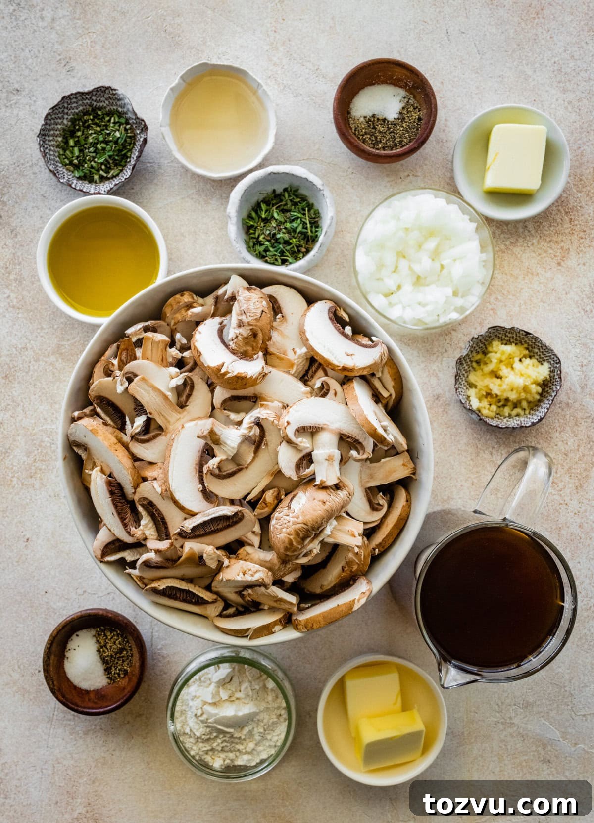 How to Make Mushroom Gravy from Scratch 4 ingredients for recipe.