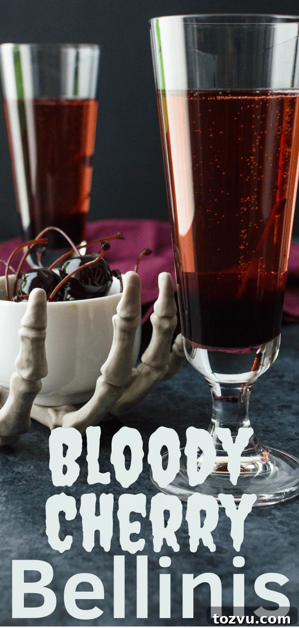 Blood Orange Champagne Bellini 8 A Pinterest pin.