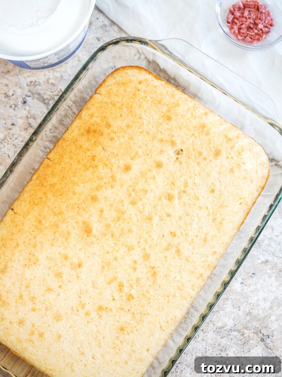3-Ingredient Cream Soda Cake 6 allow cream soda cake to cool in pan