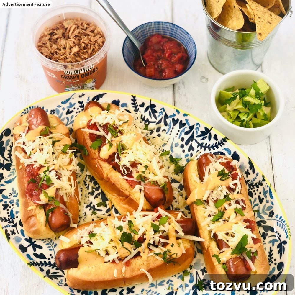 20-Minute Shrimp Fajitas with Peppers and Lime 11 Mexican hotdogs - soft brioche rolls stuffed with spicy sausages topped with chipotle sauce, cheese, salsa and avocado