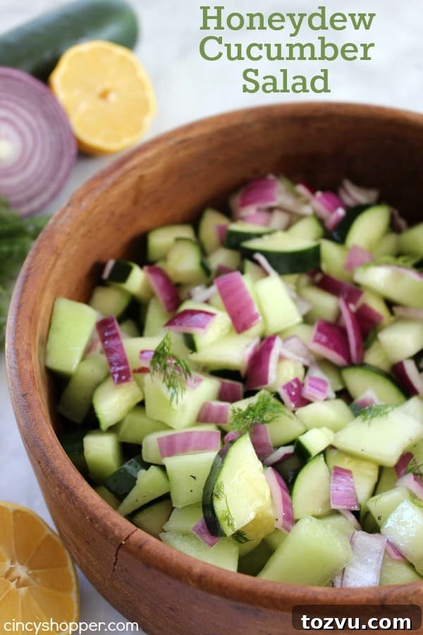 California Spaghetti Pasta Salad with Avocado and Tomatoes 11 Honeydew Cucumber Salad