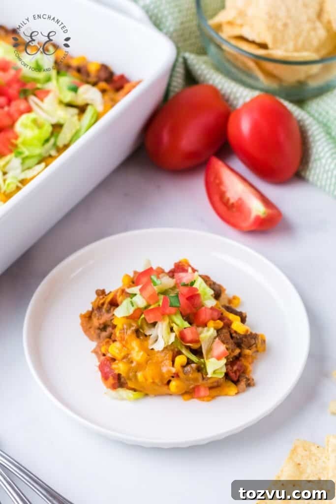 Taco Casserole Mexican Dinner