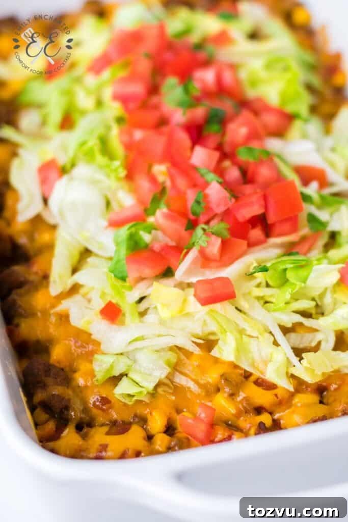 Mexican Tacos in a Casserole Dish