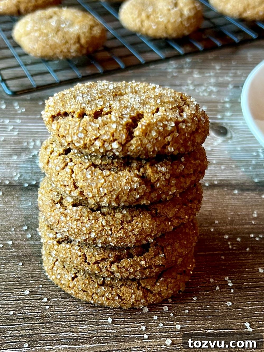 Ginger cookie closeup