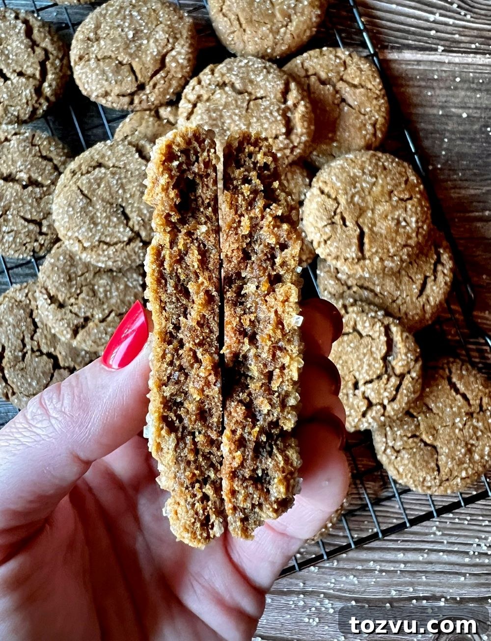 Stack of ginger cookies