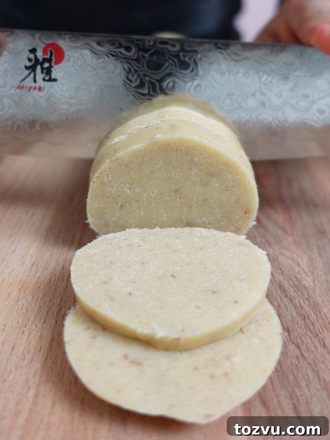 Cookiemas Day 6: Butter Almond Cookies 5 Stack of almond cookies