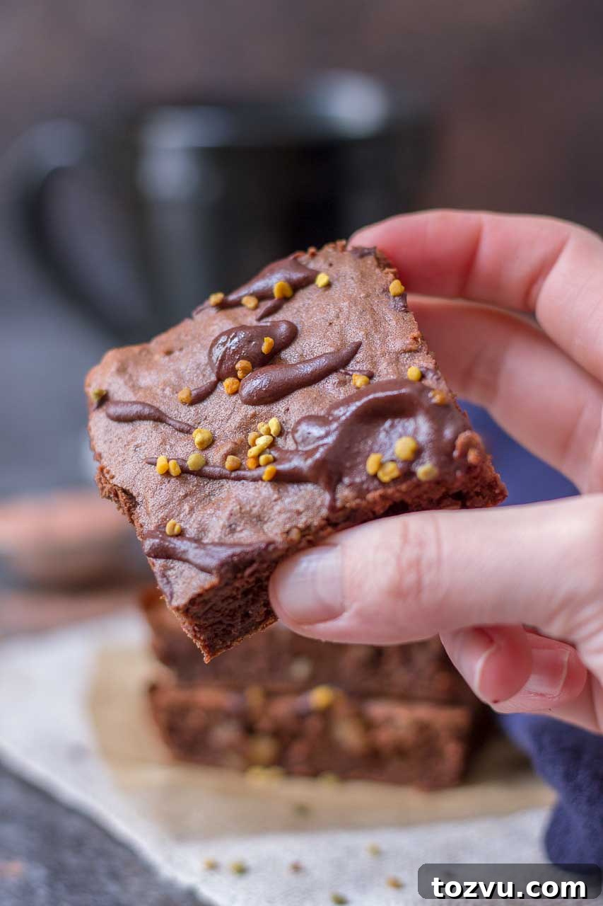Fudgy Walnut Brownies with Dark Chocolate 4 Fudgy Cacao Walnut Brownies