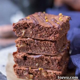 Fudgy Cacao Walnut Brownies