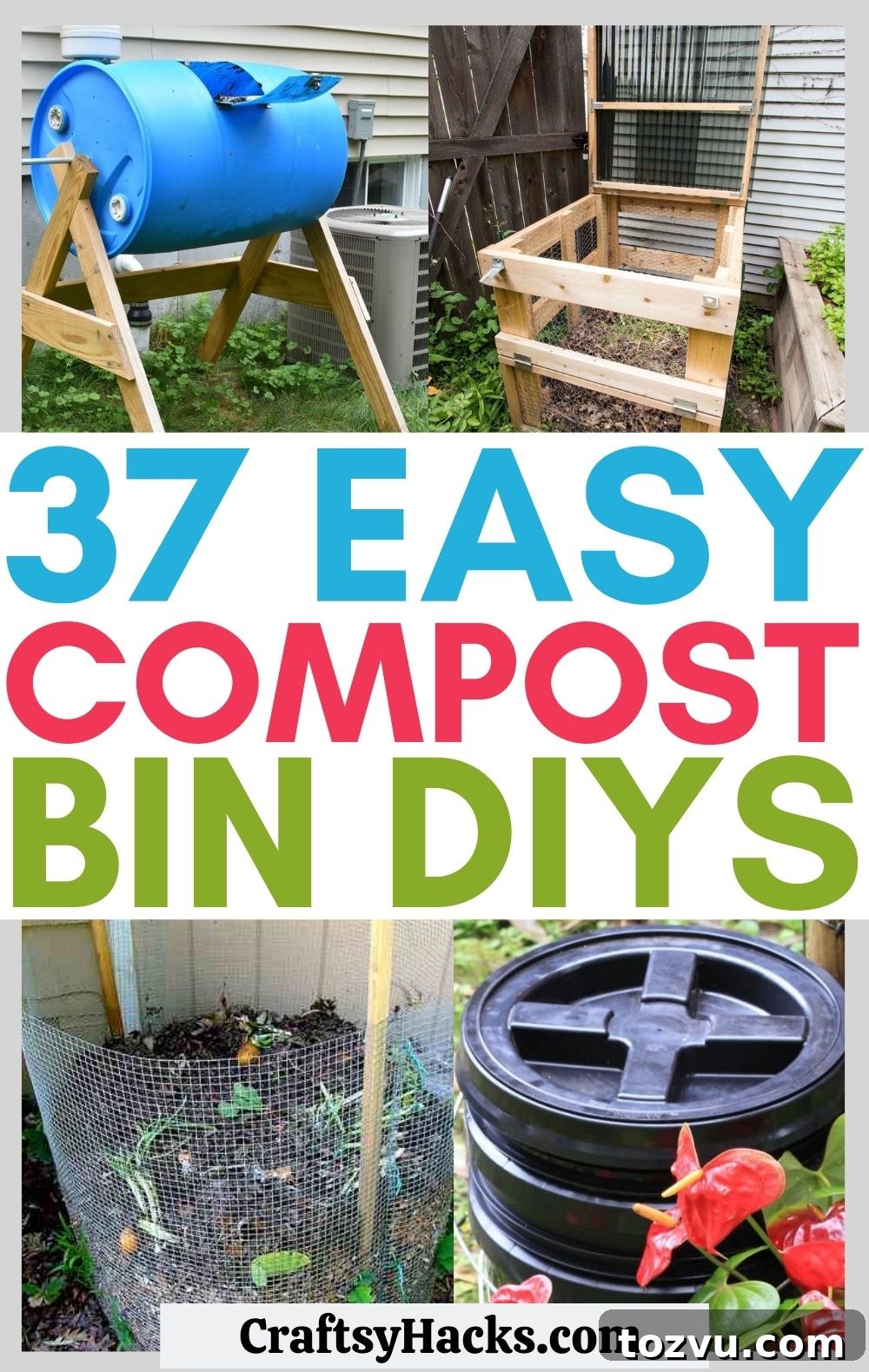 37 Creative DIY Compost Bin Ideas 2 diy compost bins