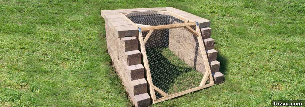37 Creative DIY Compost Bin Ideas 16 Stone Block Compost Bin